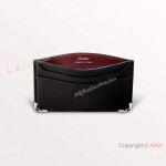 Must de Cartier Credit Card Holder Black Leather AAA Replica